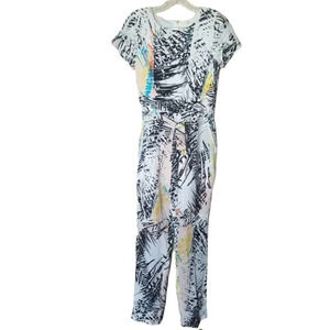 NWOT Yumi Kim Silk Multicolour Abstract Jumpsuit  XS